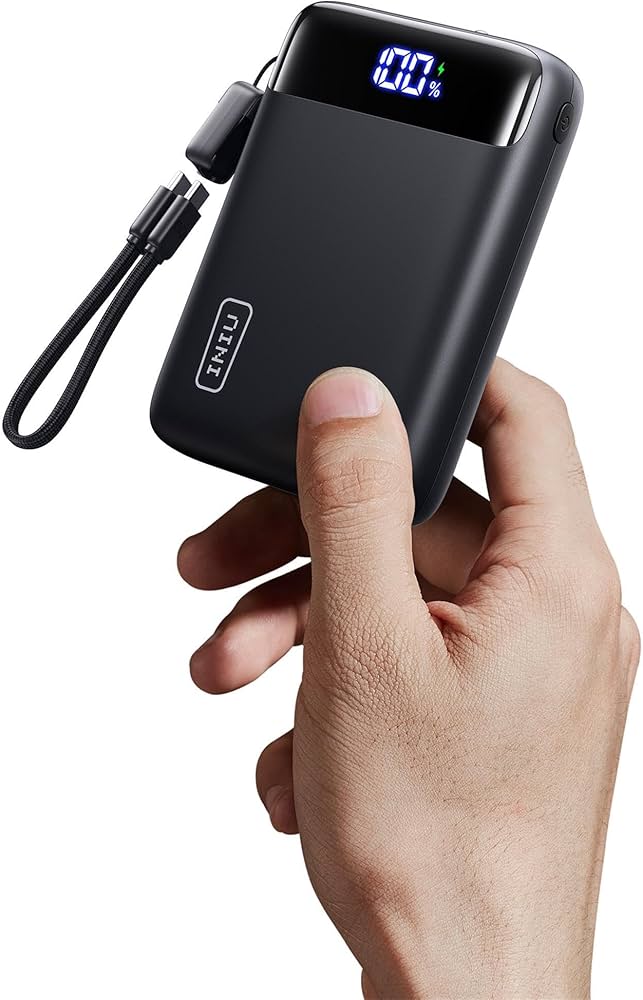 INIU Power Bank, Ultra Small 20000 mAh 22.5 W Fast Charging Power Bank, USB-C In & Out